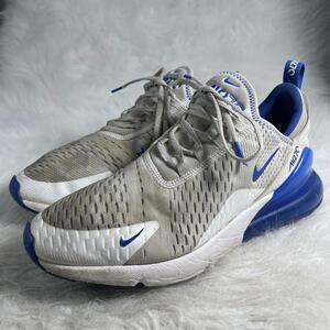Nike Air Max 270 Rare Kentucky Edition White Royal Blue Shoes Fast Ship Mens 9.5